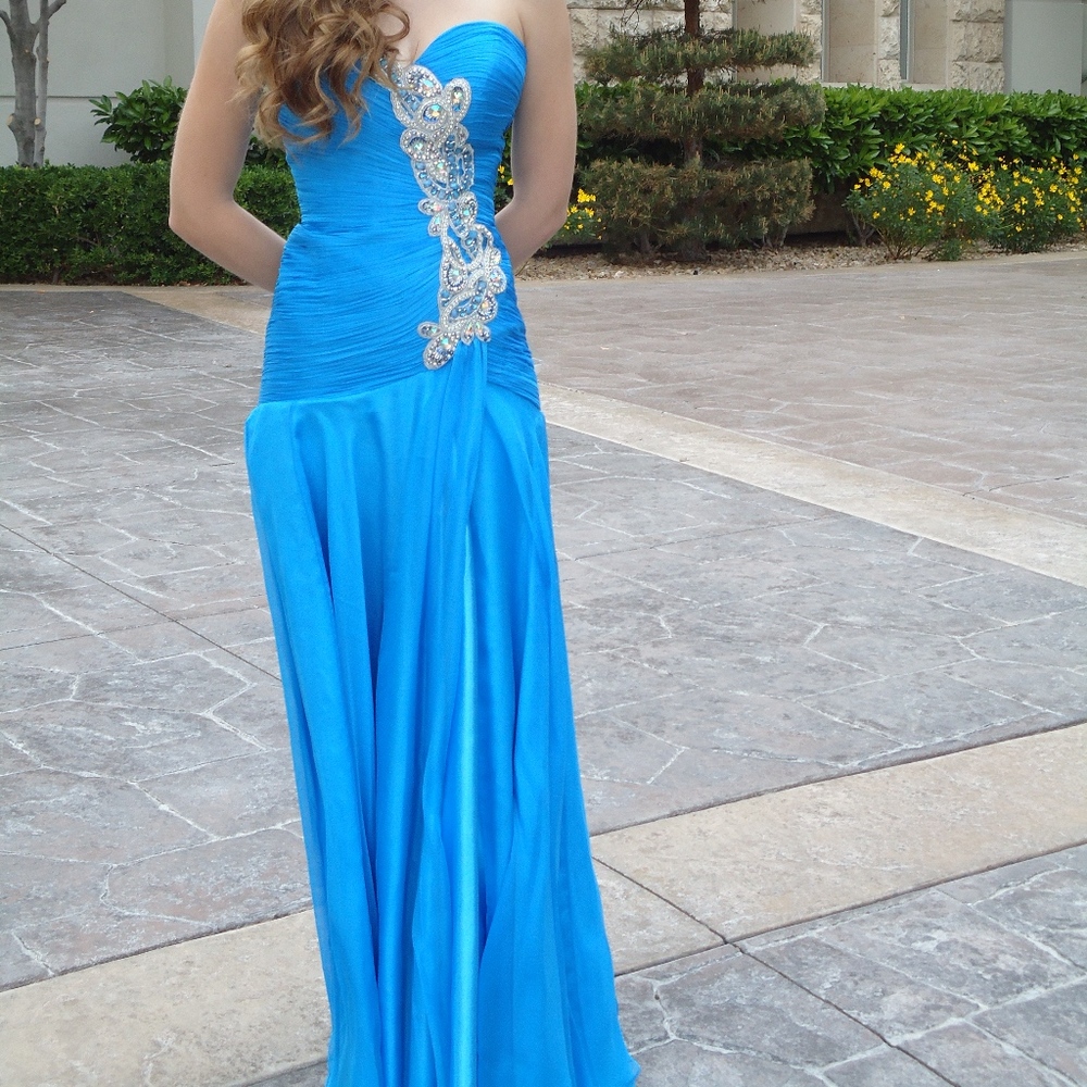 Teal Sherri Hill Dress